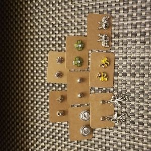 8 Pairs Unicorns, Bunnies, Etc...Earrings